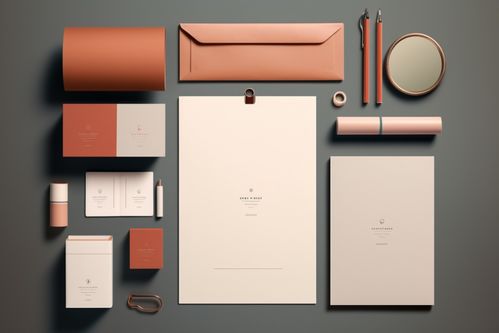 笔记本办公用品VI样机效果图与摄影图下载指南